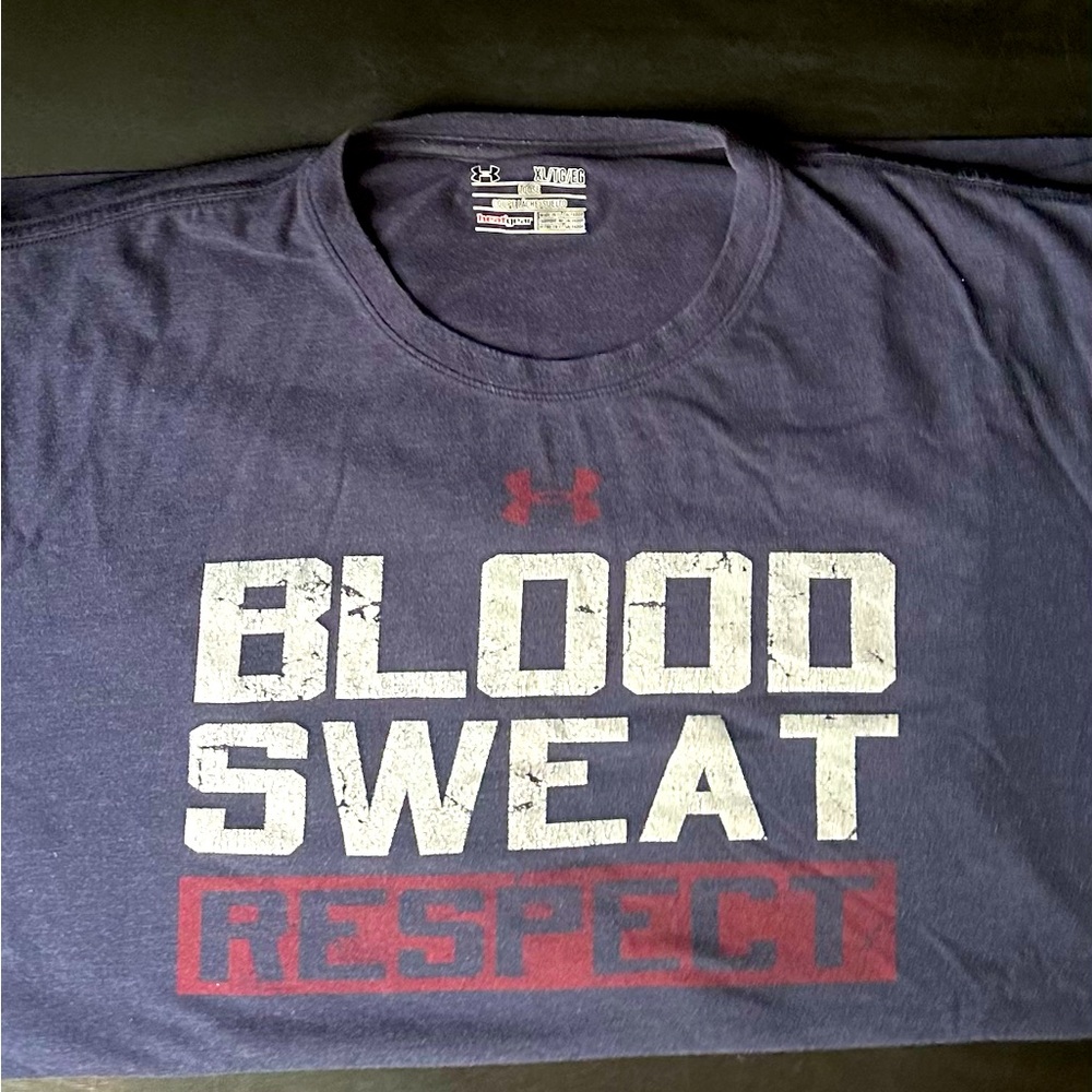 Under Armour Project Rock T Shirt. XL Blue